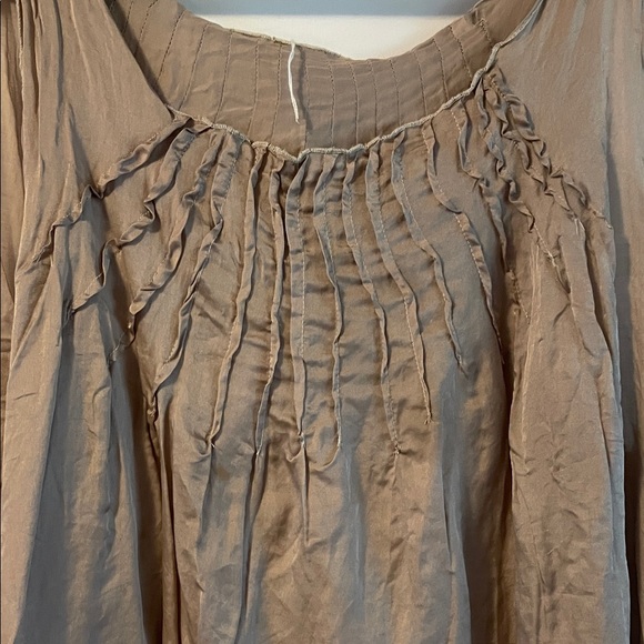 Magnolia Pearl Beige Ruffle Tank Top - Picture 2 of 5